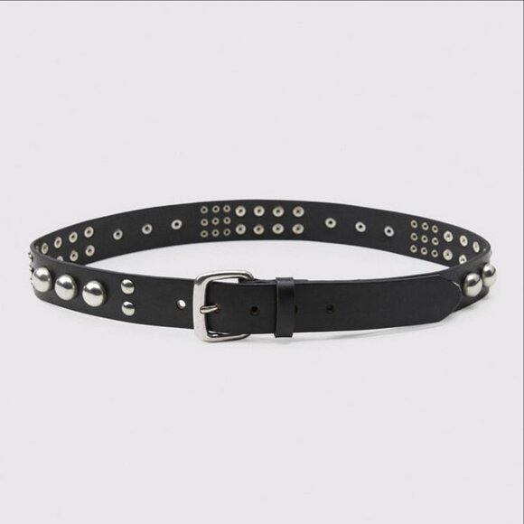 Zara Studded Leather Belt main image 5